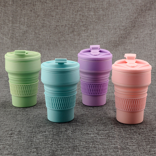Silicone Folding Cups 350ml Outdoor Travel Portable Telescopic Cup