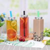 Disposable Plastic Milk Tea Juice Beverage Bottle