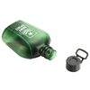 650ml Portable Flat Army Green Plastic Drinking Water Bottle Sport Bottle