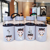 New custom Nezha glass portable cloth set student gift water bottle