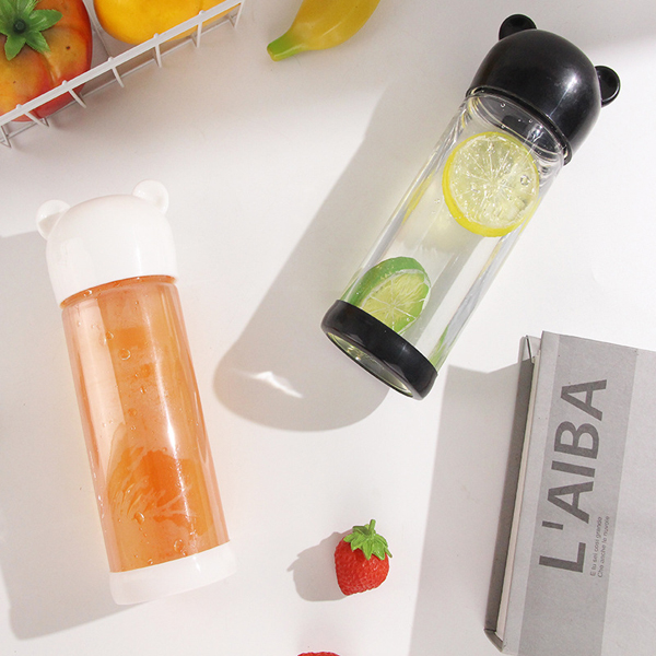Custom Logo Portable Transparent and Creative Plastic Water Bottle for Children
