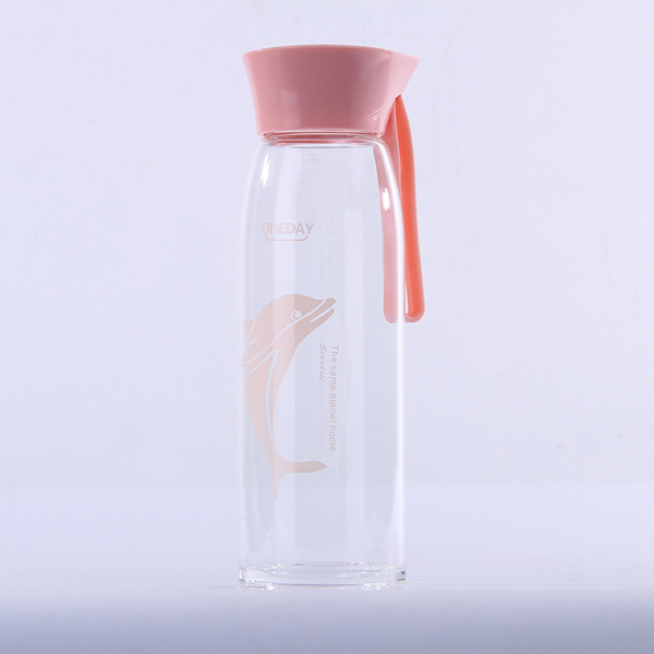 New custom dolphin single-layer glass gift fashion cartoon student handy bottle