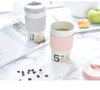 350ml New Bamboo To Go Coffee Cup Biodegradable Travel Mug with Silicon Holder
