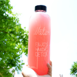 Large Capacity Sports Clear Portable Plastic Water Bottle