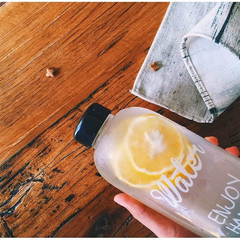 Large Capacity Sports Clear Portable Plastic Water Bottle