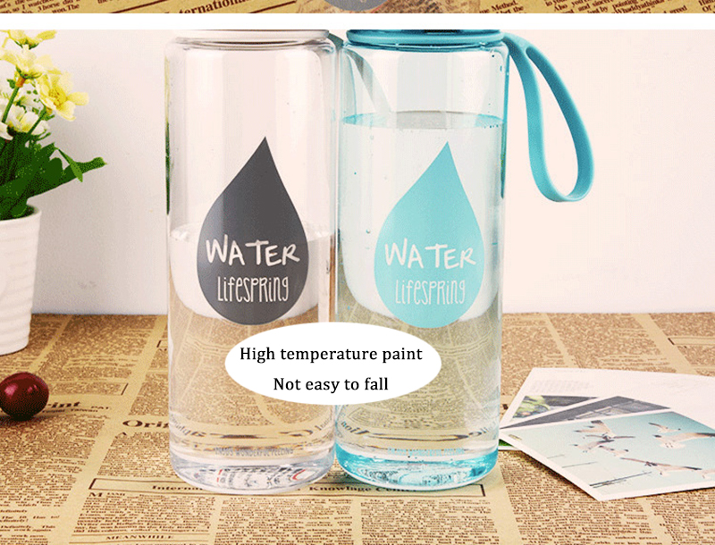 portable plastic water bottle