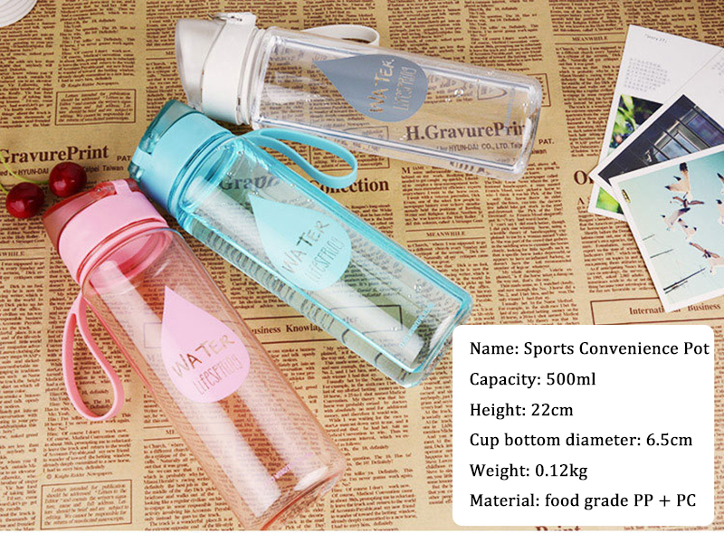 outdoors plastic water bottle