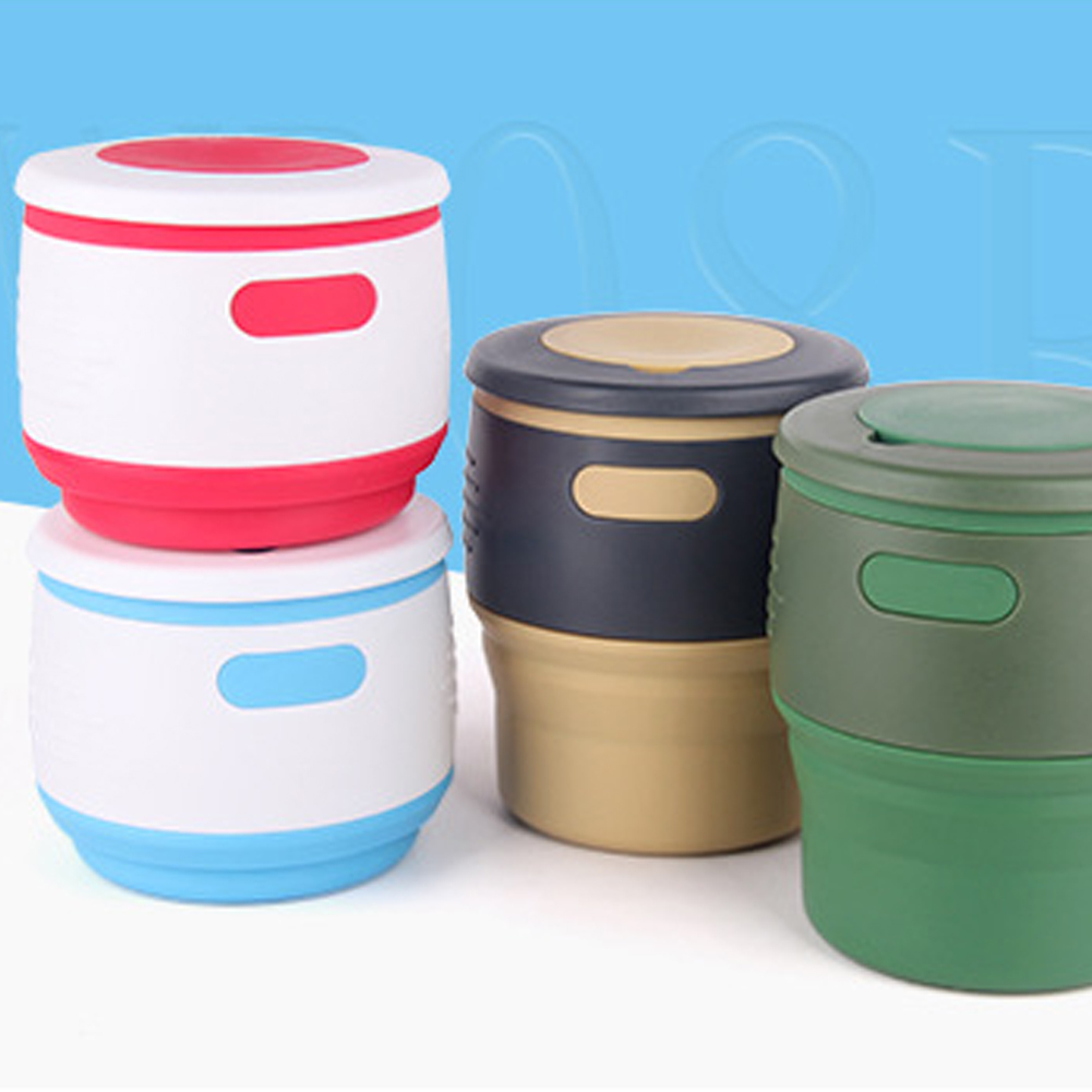 Container Silicone folding coffee cups