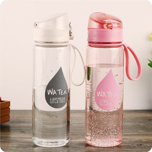 New Plastic Convenience Sports Water Bottles Lovers General Vehicle Leakproof Automatic Buckle Water Bottle